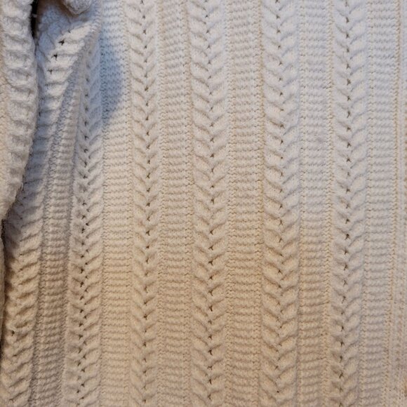 Vintage Cardigan Sweater Cuddle Knit 1970s Retro Cream Off White Size Sm Med - Picture 4 of 9